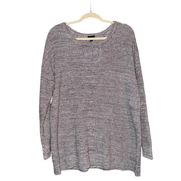 TORRID Marl Keyhole Tunic Top Sweater Grey Gray Size 2 2X - Picture 4 of 14